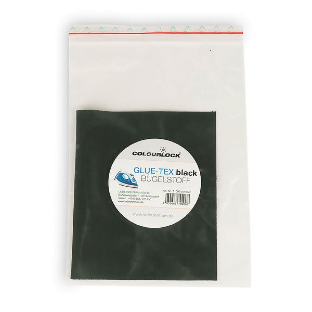 GLUE-TEX IRONING FABRIC BLACK термо-ткань для ремонта кожи чёрная