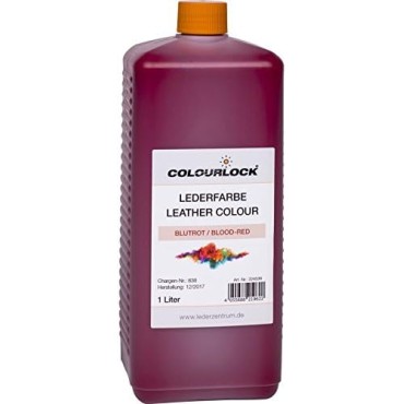 LEATHER COLOUR BLOOD RED краска для кожи кровавый красный цвет 1л