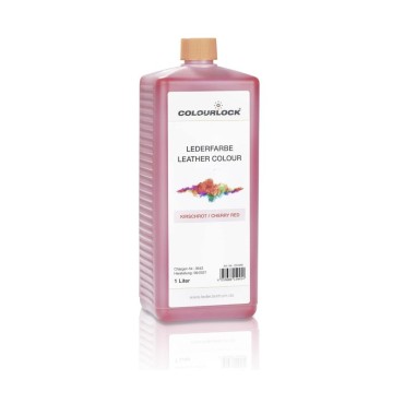 LEATHER COLOUR CERRYRED краска для кожи вишнево-красный цвет 1л