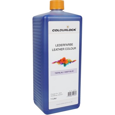 LEATHER COLOR DEEP BLUE краска для кожи тёмно-синяя 1 л