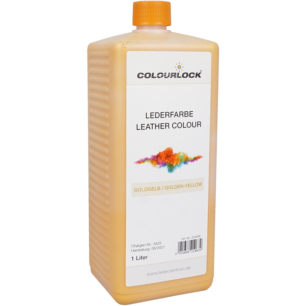 LEATHER COLOR GOLDEN YELLOW краска для кожи желтый золотистый  1л