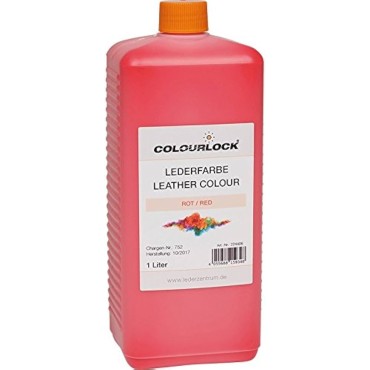 LEATHER COLOUR RED краска для кожи красный цвет 1л