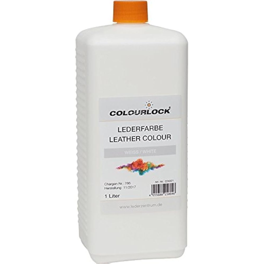 LEATHER COLOUR WHITE краска для кожи белая 1L