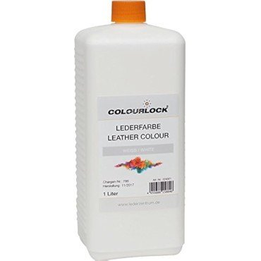 LEATHER COLOUR WHITE краска для кожи белая 1L