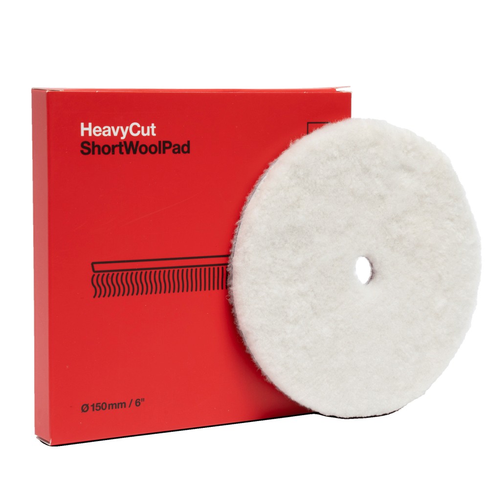 Полировальный круг меховой, короткий мех, Heavy Cut Short Wool Pad 150 мм