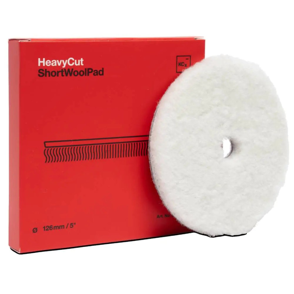 Полировальный круг меховой c коротким ворсом, Heavy Cut Short Wool Pad 126 мм