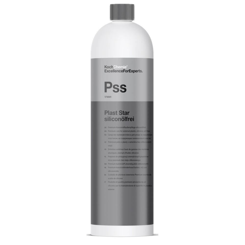 Раствор для ухода за внешним пластиком, 1 л - PLAST STAR SILICONOLFREI 1Л