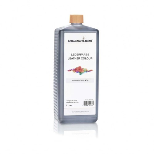 Leather Colour Black 1L